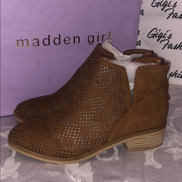 brown Bootie by Madden Girl - Picture 11 of 14